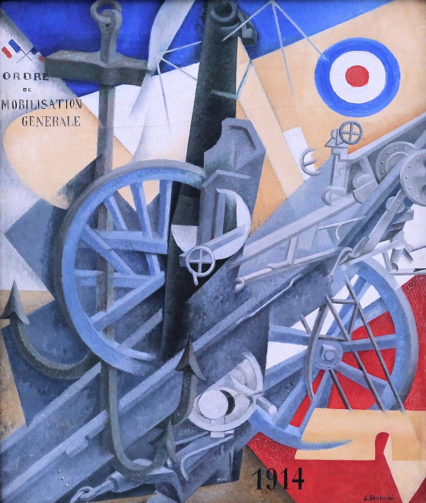 Gino Serverini_Synthèse plastique de l’idée: Guerre_1915_© Pinakothek der Moderne München